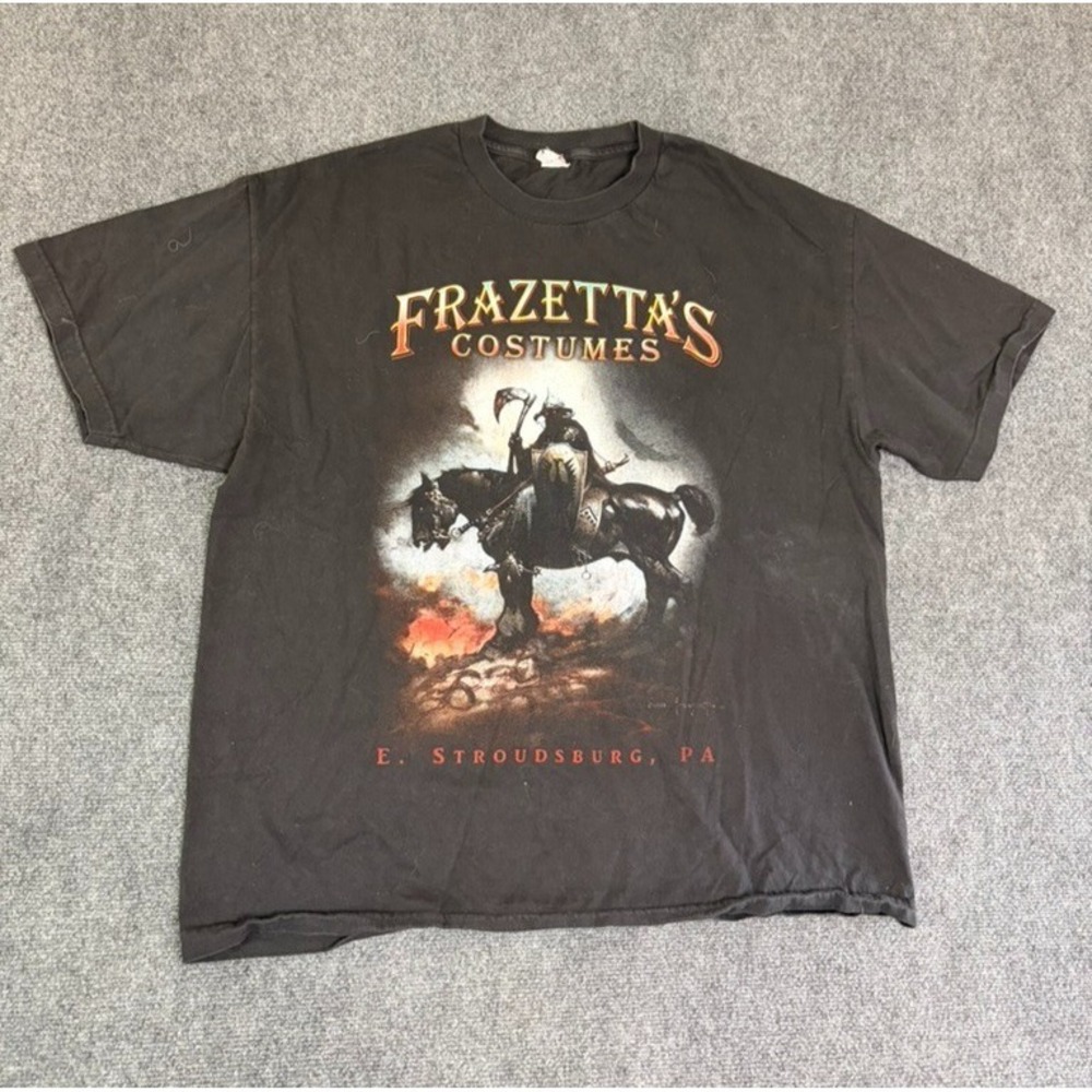Alstyle Frazetta's Costumes Men's Black Tshirt 100% Cotton Short Sleeve Size 2XL